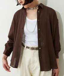 Whim Gazette | コットンガーゼシフォンシャツ/セットアップ可(シャツ/ブラウス)