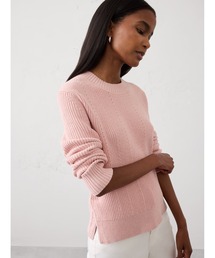 BANANA REPUBLIC FACTORY STORE コットン テクスチャードリブ サイドボタンセーター