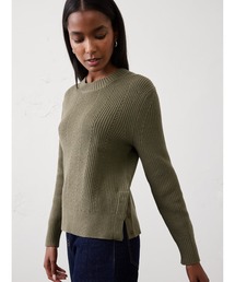 BANANA REPUBLIC FACTORY STORE コットン テクスチャードリブ サイドボタンセーター