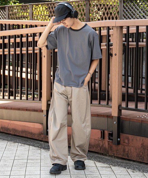 WEGO（ウィゴー）の「WEGO/【26年春夏新作】チノカーブパンツ（その他パンツ・メンズ・ブラック/ベージュ・LARGE/MEDIUM）」の6枚目の写真