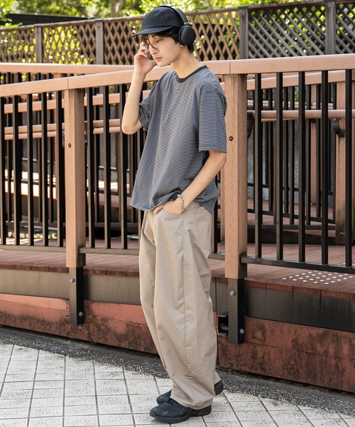WEGO（ウィゴー）の「WEGO/【26年春夏新作】チノカーブパンツ（その他パンツ・メンズ・ブラック/ベージュ・LARGE/MEDIUM）」の4枚目の写真