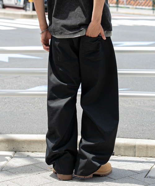 WEGO（ウィゴー）の「WEGO/【26年春夏新作】チノカーブパンツ（その他パンツ・メンズ・ブラック/ベージュ・LARGE/MEDIUM）」の9枚目の写真