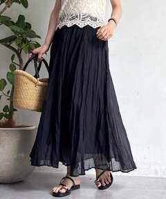 MARILYN MOON/マリリンムーン】 TUCK TECHNIGUE SHEER SKIRT（スカート