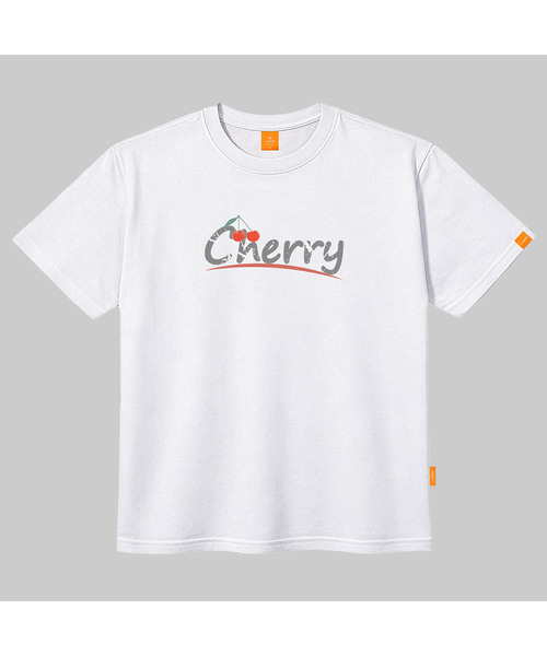LLAMO(エラモ)の「チェリー 半袖Tシャツ 男女共用 ビッグサイズ S 4XL(Tシャツ/カットソー・レディース・ブラック/ホワイト・2XL/LARGE/3XL/X-LARGE/4XL/MEDIUM/SMALL)」の2枚目の写真