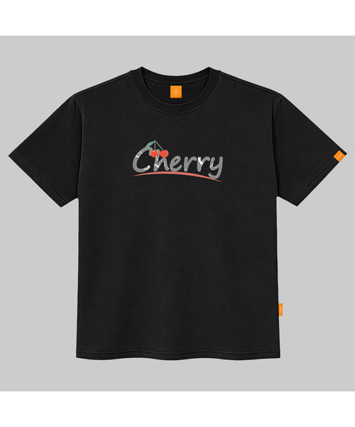 LLAMO(エラモ)の「チェリー 半袖Tシャツ 男女共用 ビッグサイズ S 4XL(Tシャツ/カットソー・レディース・ブラック/ホワイト・2XL/LARGE/3XL/X-LARGE/4XL/MEDIUM/SMALL)」の1枚目の写真