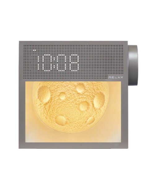 BIRTHDAY BAR(バースデイバー)の「【RELAX リラックス】ムーンテンポクロック 時計(置時計・レディース・グレー/ホワイト・0)」の10枚目の写真