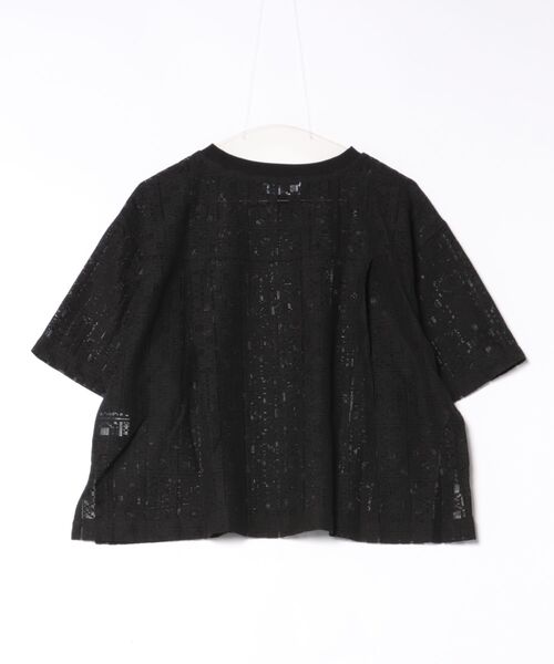 go slow caravan(ゴースローキャラバン)の「GENTIL/ジャンティー レース5分袖TEE(Tシャツ/カットソー・レディース・ホワイト/ブラック・FREE)」の12枚目の写真