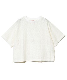 GENTIL/ジャンティー レース5分袖TEE