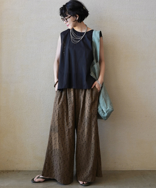 JOURNAL STANDARD LUXE(ジャーナルスタンダード ラックス)の「【SOIL/ソイル】 60s CAMBRIC NO/SL SMOCK(シャツ/ブラウス・レディース・ブラック/カーキ・2)」の3枚目の写真