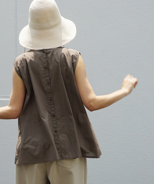 JOURNAL STANDARD LUXE(ジャーナルスタンダード ラックス)の「【SOIL/ソイル】 60s CAMBRIC NO/SL SMOCK(シャツ/ブラウス・レディース・ブラック/カーキ・2)」の6枚目の写真
