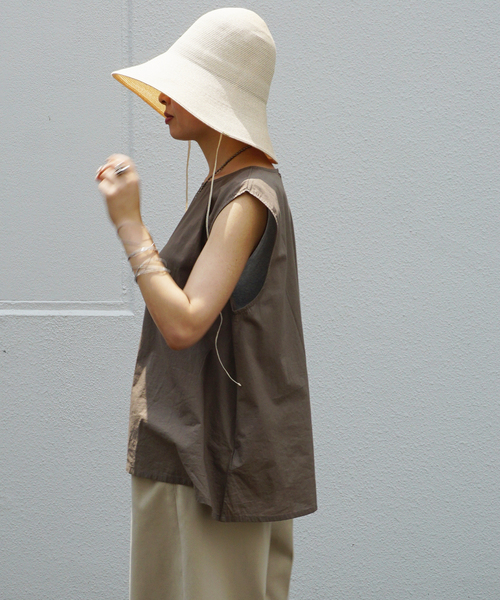 JOURNAL STANDARD LUXE(ジャーナルスタンダード ラックス)の「【SOIL/ソイル】 60s CAMBRIC NO/SL SMOCK(シャツ/ブラウス・レディース・ブラック/カーキ・2)」の8枚目の写真