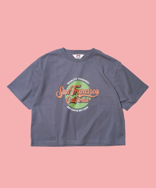 BEN DAVIS（ベンデイビス）の「《BEN DAVIS》LADIES SAN FRANCISCO LOGO TEE/ベンデイビス レディースTシャツ 抗菌防臭（Tシャツ/カットソー・レディース・チャコールグレー/ホワイト・MEDIUM/LARGE）」の3枚目の写真