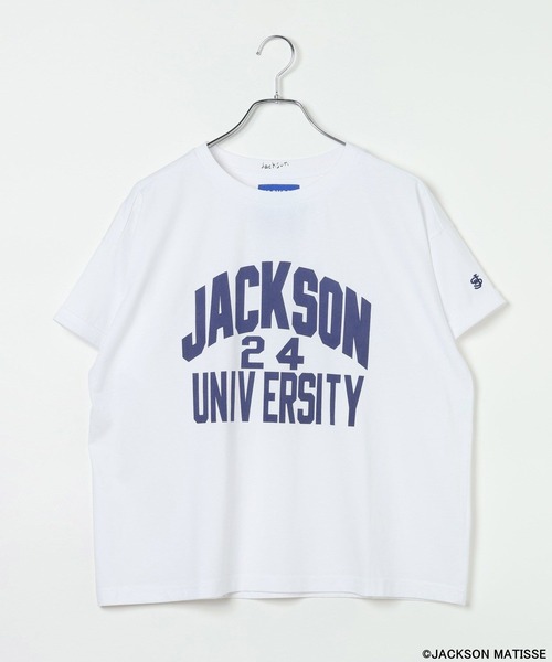 JACKSON MATISSE(ジャクソンマティス)の「【JACKSON MATISSE/BAYFLOW】アソートプリント半袖Tシャツ(Tシャツ/カットソー・レディース・ホワイト/チャコール/ブルー・FREE)」の2枚目の写真