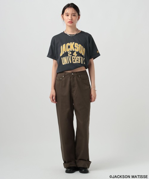 JACKSON MATISSE(ジャクソンマティス)の「【JACKSON MATISSE/BAYFLOW】アソートプリント半袖Tシャツ(Tシャツ/カットソー・レディース・ホワイト/チャコール/ブルー・FREE)」の16枚目の写真