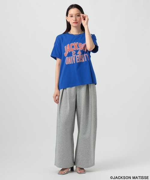 JACKSON MATISSE(ジャクソンマティス)の「【JACKSON MATISSE/BAYFLOW】アソートプリント半袖Tシャツ(Tシャツ/カットソー・レディース・ホワイト/チャコール/ブルー・FREE)」の19枚目の写真