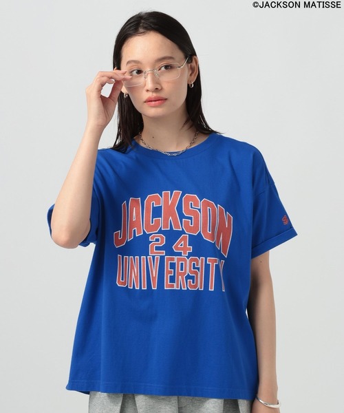 JACKSON MATISSE(ジャクソンマティス)の「【JACKSON MATISSE/BAYFLOW】アソートプリント半袖Tシャツ(Tシャツ/カットソー・レディース・ホワイト/チャコール/ブルー・FREE)」の21枚目の写真