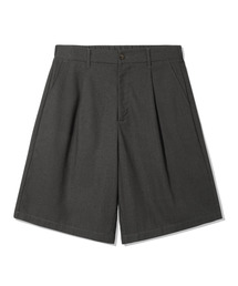 ワンタックバンディングワイドリネンショーツ_4カラー