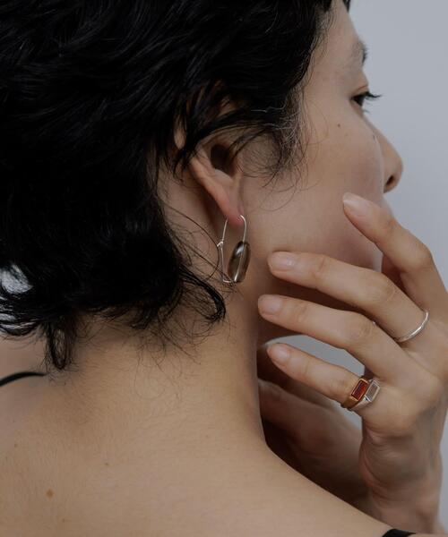 SMELLY(スメリー)の「SMELLY so’ smoky quartz pierces(ピアス(両耳用)・レディース・シルバー系その他・-)」の1枚目の写真