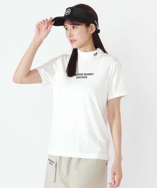 MASTER BUNNY EDITION（マスターバニーエディション）の「【MASTER BUNNY EDITION】ドライマスターワッフル半袖ハイネックカットソー（Tシャツ/カットソー・レディース・ブラック/レッド/ホワイト・MEDIUM/SMALL/X-SMALL）」の2枚目の写真