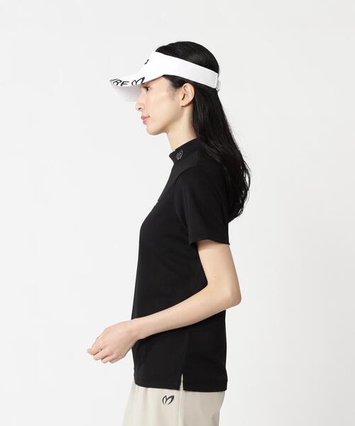 MASTER BUNNY EDITION（マスターバニーエディション）の「【MASTER BUNNY EDITION】ドライマスターワッフル半袖ハイネックカットソー（Tシャツ/カットソー・レディース・ブラック/レッド/ホワイト・MEDIUM/SMALL/X-SMALL）」の15枚目の写真