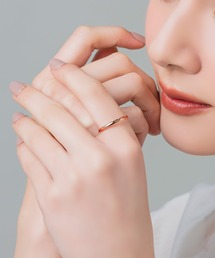 Cream dot.（クリームドット）の「【サージカルステンレス】色褪せない輝き、2mm幅のステンレス製ペアリング（リング）」