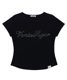 バンタエンジェルホットフィックスTシャツ - ブラック