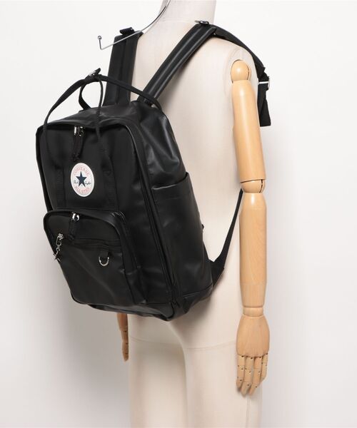 CONVERSE(コンバース)の「CV RETRO PU LEATHER SCHOOL BACKPACK(バックパック/リュック・メンズ・ブラック/ブラウン・FREE)」の6枚目の写真