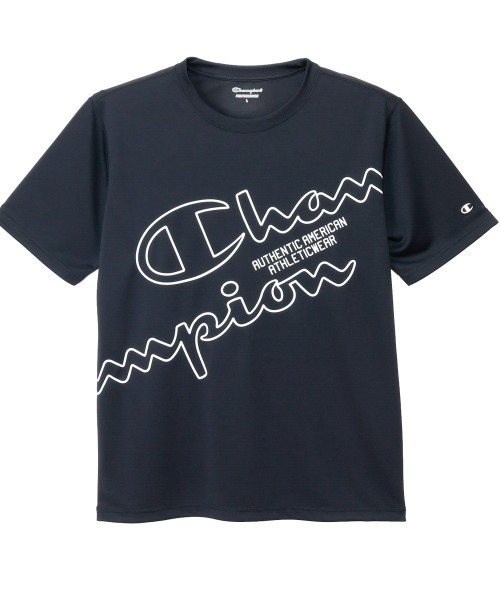 Champion(チャンピオン)の「チャンピオン Champion SHORT SLEEVE T-SHIRT(Tシャツ/カットソー・メンズ・ブラック/ネイビー/ホワイト・M/LL/L)」の3枚目の写真