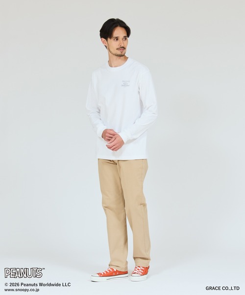 HANES(ヘインズ)の「【Hanes/ヘインズ】メンズ ビーフィー PEANUTS×BEEFY-T ロングスリーブTシャツ(Tシャツ/カットソー・メンズ・ブラック/ホワイト・SMALL/X-LARGE/XX-LARGE/LARGE/MEDIUM)」の6枚目の写真