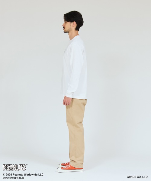 HANES(ヘインズ)の「【Hanes/ヘインズ】メンズ ビーフィー PEANUTS×BEEFY-T ロングスリーブTシャツ(Tシャツ/カットソー・メンズ・ブラック/ホワイト・SMALL/X-LARGE/XX-LARGE/LARGE/MEDIUM)」の7枚目の写真