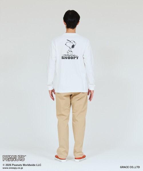 HANES(ヘインズ)の「【Hanes/ヘインズ】メンズ ビーフィー PEANUTS×BEEFY-T ロングスリーブTシャツ(Tシャツ/カットソー・メンズ・ブラック/ホワイト・SMALL/X-LARGE/XX-LARGE/LARGE/MEDIUM)」の8枚目の写真