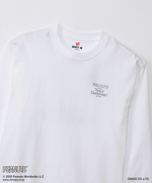 HANES(ヘインズ)の「【Hanes/ヘインズ】メンズ ビーフィー PEANUTS×BEEFY-T ロングスリーブTシャツ(Tシャツ/カットソー・メンズ・ブラック/ホワイト・SMALL/X-LARGE/XX-LARGE/LARGE/MEDIUM)」の11枚目の写真