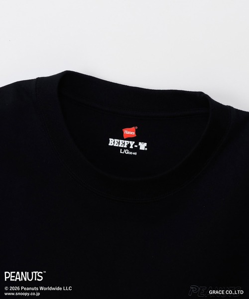 HANES(ヘインズ)の「【Hanes/ヘインズ】メンズ ビーフィー PEANUTS×BEEFY-T ロングスリーブTシャツ(Tシャツ/カットソー・メンズ・ブラック/ホワイト・SMALL/X-LARGE/XX-LARGE/LARGE/MEDIUM)」の19枚目の写真