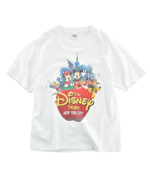 LABORATORY R(ラボラトリーアール)の「【USED】90’s Disney “Disney Store NEW YORK CITY” キャラクター Tシャツ(Tシャツ/カットソー・メンズ・ホワイト・MEDIUM)」の1枚目の写真