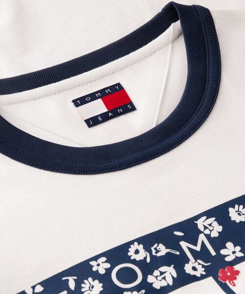 tommy jeans(トミー ジーンズ)の「レギュラーノベルティリンガーTシャツ(Tシャツ/カットソー・レディース・ネイビー/ホワイト・SMALL/X-SMALL/MEDIUM)」の10枚目の写真