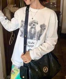 DOGグラフィックロンTEE