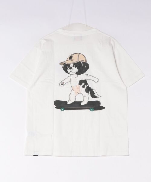 RIVER SIDE CULTURE(リバーサイドカルチャー)の「RIVER SIDE CULTURE / MARCO スケーター T-SHIRT(M4)(Tシャツ/カットソー・メンズ・ホワイト/ネイビー/ワインレッド・MEDIUM/LARGE/X-LARGE)」の8枚目の写真