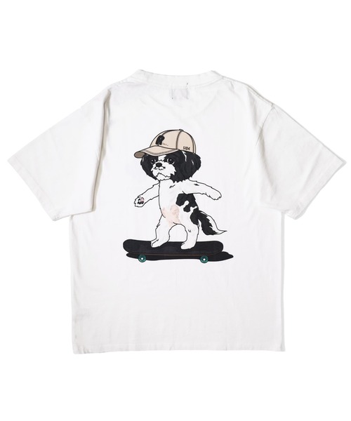 RIVER SIDE CULTURE(リバーサイドカルチャー)の「RIVER SIDE CULTURE / MARCO スケーター T-SHIRT(M4)(Tシャツ/カットソー・メンズ・ホワイト/ネイビー/ワインレッド・MEDIUM/LARGE/X-LARGE)」の1枚目の写真