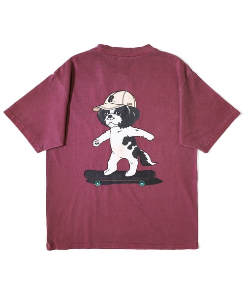 RIVER SIDE CULTURE(リバーサイドカルチャー)の「RIVER SIDE CULTURE / MARCO スケーター T-SHIRT(M4)(Tシャツ/カットソー・メンズ・ホワイト/ネイビー/ワインレッド・MEDIUM/LARGE/X-LARGE)」の3枚目の写真