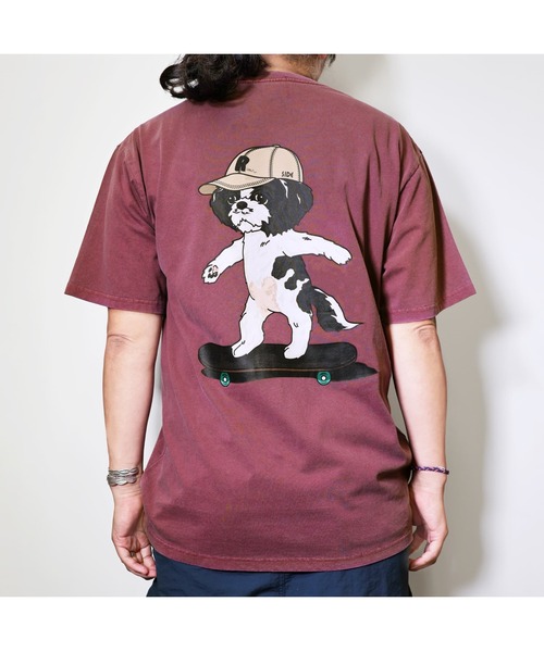 RIVER SIDE CULTURE(リバーサイドカルチャー)の「RIVER SIDE CULTURE / MARCO スケーター T-SHIRT(M4)(Tシャツ/カットソー・メンズ・ホワイト/ネイビー/ワインレッド・MEDIUM/LARGE/X-LARGE)」の7枚目の写真