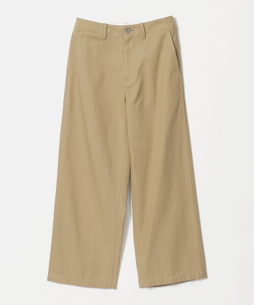 BEAUTY&YOUTH UNITED ARROWS(ビューティーアンドユースユナイテッドアローズ)の「セルロースコットン チノ ストレートパンツ(チノパンツ・レディース・ネイビー/ベージュ・S/XS/M)」の1枚目の写真