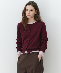 ROUND CARDIGAN BURGUNDY