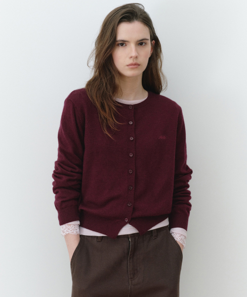 ROLAROLA（ロラロラ）の「ROUND CARDIGAN BURGUNDY（カーディガン/ボレロ・レディース・バーガンディー・FREE）」の2枚目の写真