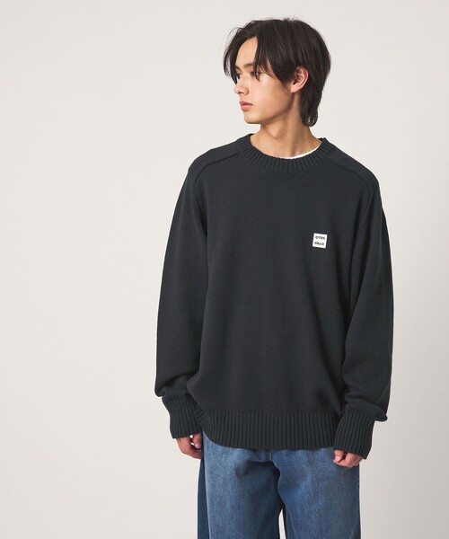 CITEN(シテン)の「<CITEN>ミドルゲージクルーネックニット(ニット/セーター・メンズ・レッド/ダークグレー/ネイビー/ブラック・M/L)」の3枚目の写真