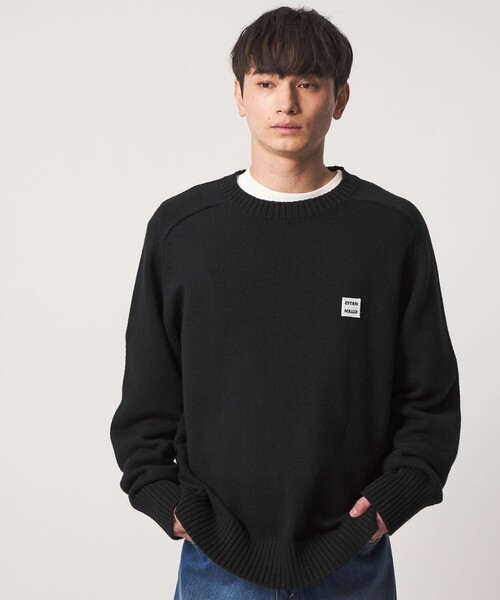 CITEN(シテン)の「<CITEN>ミドルゲージクルーネックニット(ニット/セーター・メンズ・レッド/ダークグレー/ネイビー/ブラック・M/L)」の1枚目の写真