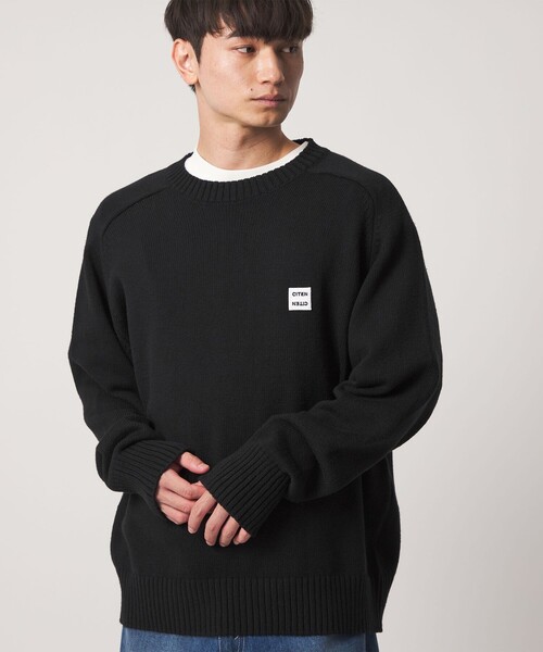 CITEN(シテン)の「<CITEN>ミドルゲージクルーネックニット(ニット/セーター・メンズ・レッド/ダークグレー/ネイビー/ブラック・M/L)」の5枚目の写真