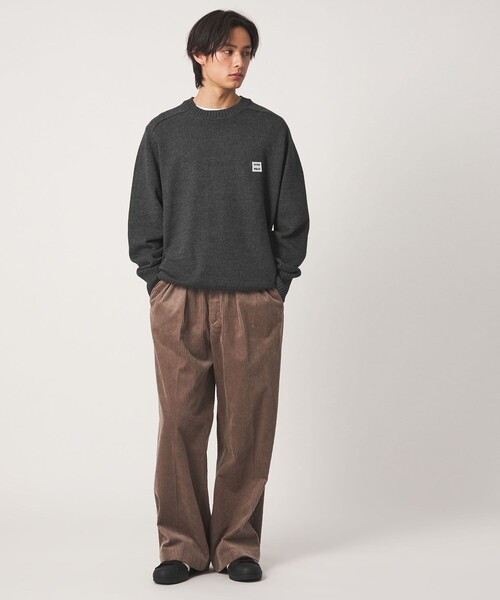 CITEN(シテン)の「<CITEN>ミドルゲージクルーネックニット(ニット/セーター・メンズ・レッド/ダークグレー/ネイビー/ブラック・M/L)」の8枚目の写真