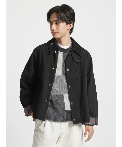 Barbour(バブアー)の「公式ショップ限定|【TRANSPORT / トランスポート】デニム カジュアルジャケット(ブルゾン・メンズ・ブラック/ホワイト/インディゴブルー・34/36/42/40/38)」の1枚目の写真