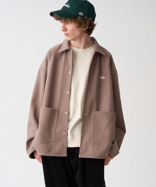 DANTON(ダントン)の「DANTON | フリースライク カバーオール MEN(カバーオール・メンズ・ベージュ/ブラック・42/40)」の3枚目の写真
