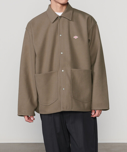 DANTON(ダントン)の「DANTON | フリースライク カバーオール MEN(カバーオール・メンズ・ベージュ/ブラック・42/40)」の2枚目の写真